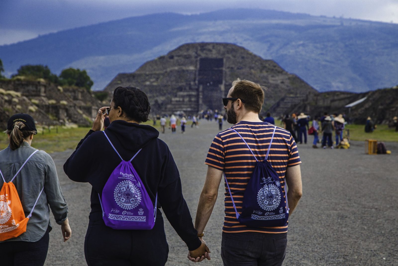 Pirámides de Teotihuacán al atardecer